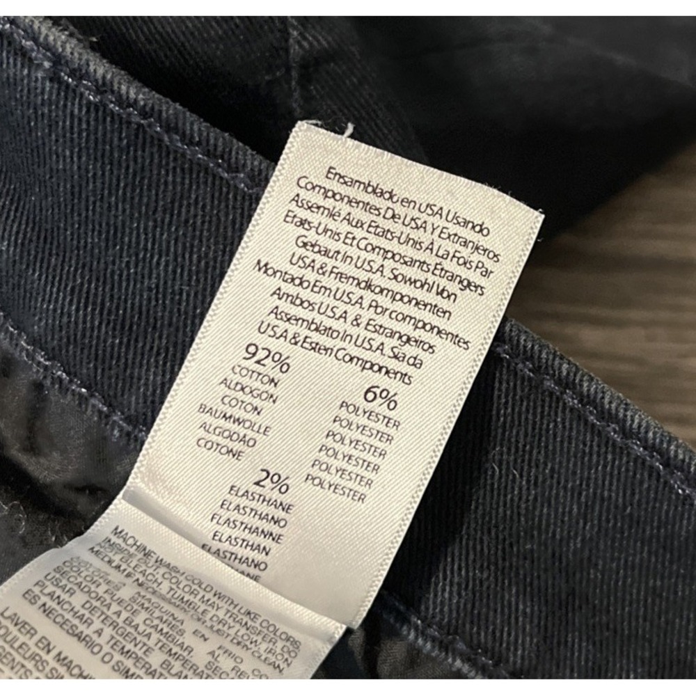 Mother The Rascal Slit Undone Hem High Rise Straight Jean SZ 32x33 Storm Clouds - Picture 7 of 15